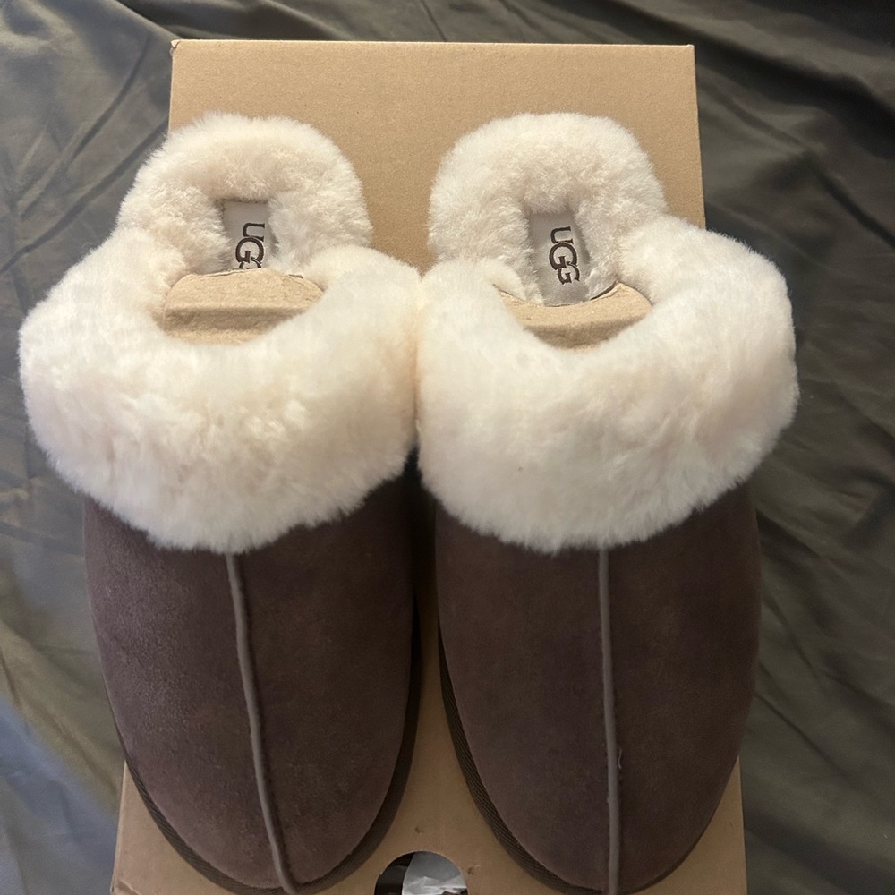 UGG Sheepskin Suede Slippers